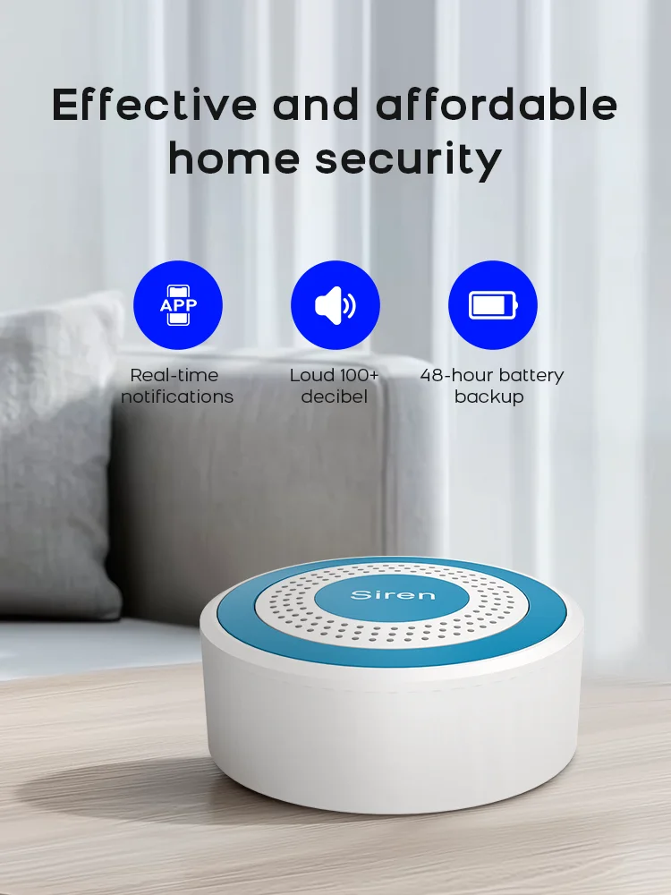 PGST WiFi Alexa Tuya Smart Life Home Alarm Security System Kit Home Automation Alarm Security Protection Door Motion Sensor