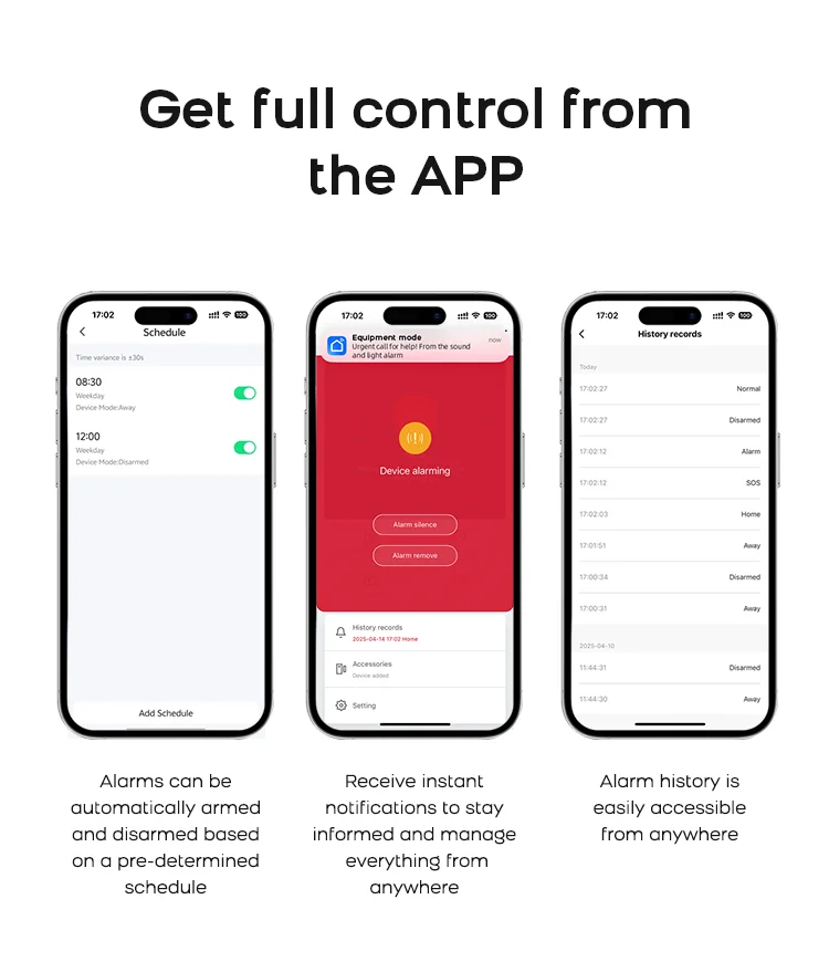 PGST WiFi Alexa Tuya Smart Life Home Alarm Security System Kit Home Automation Alarm Security Protection Door Motion Sensor