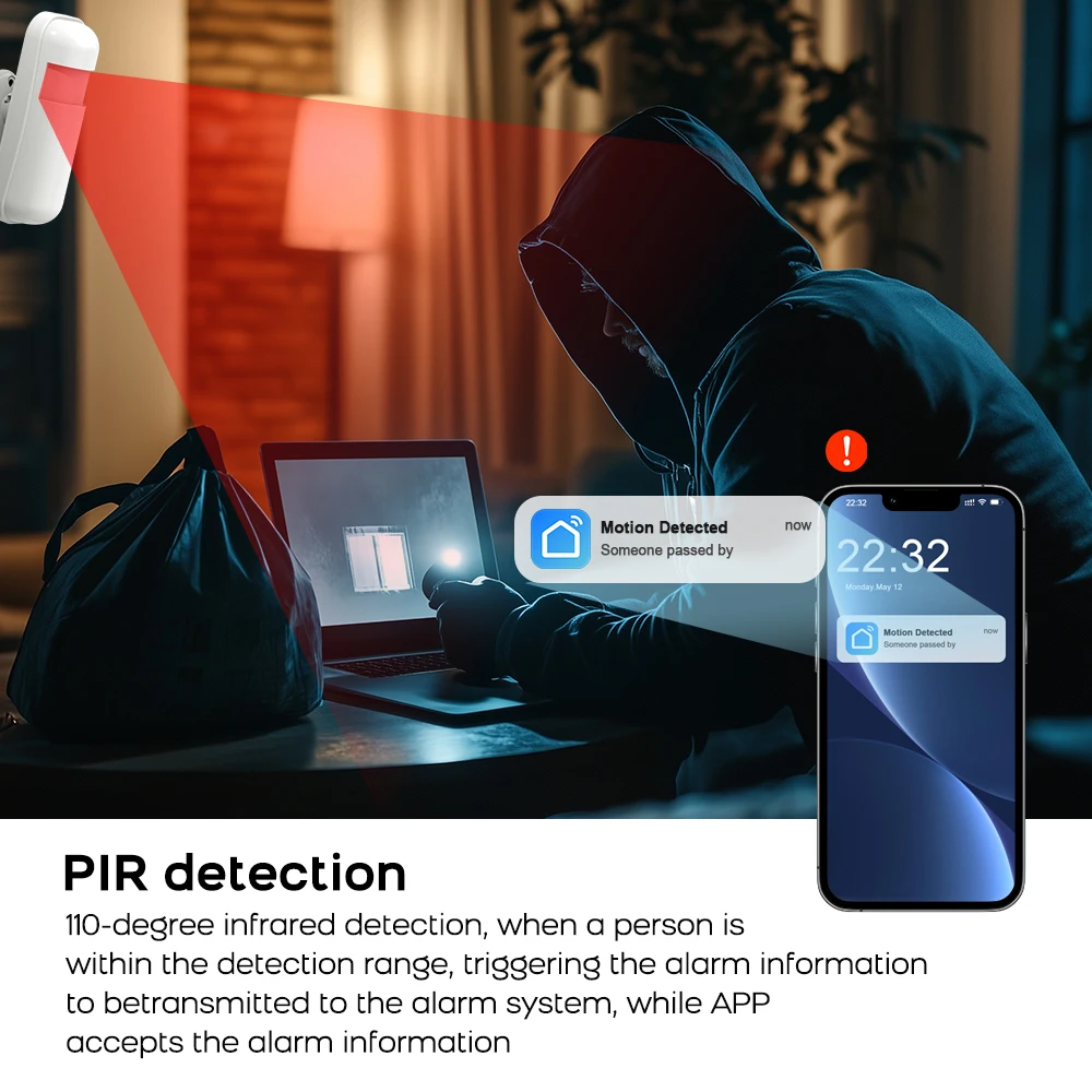 WIFI GSM Alarm System Tuya Smart Life APP Home Smart Security Protection Wireless Security Alarm House System with ALexa