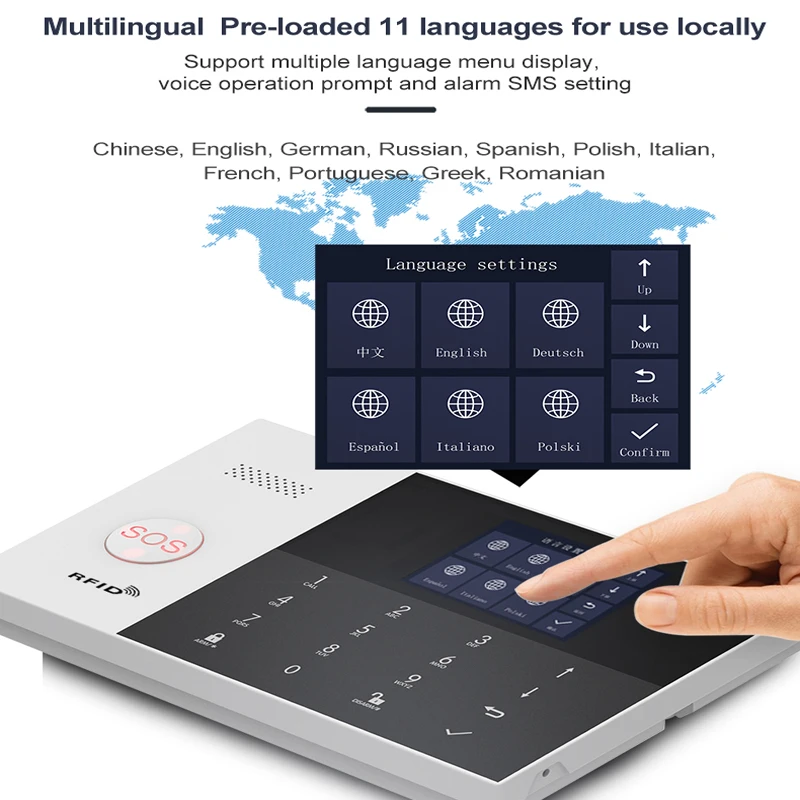 PGST PG-105 Smart Home Security Alarm System Kit Tuya Smart Life Application Compatible with Anti theft Intruder Smart 4G WIFI G