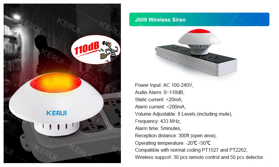 KERUI Wireless Burglar Alarm System Home Alarm Tuya Smart WiFi GSM SMS Alarm For House With Motion Detector Door Sensor Alexa