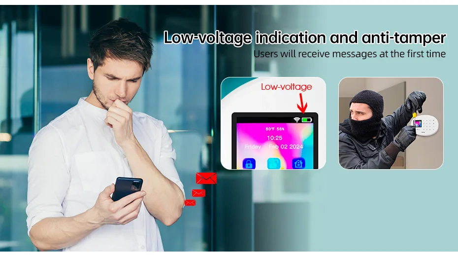 KERUI Wireless Burglar Alarm System Home Alarm Tuya Smart WiFi GSM SMS Alarm For House With Motion Detector Door Sensor Alexa