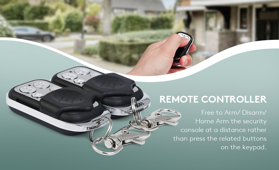 HOMSECUR Tuya App Wireless WIFI 4G LCD Burglar Intruder Alarm System+Wireless Flash Siren