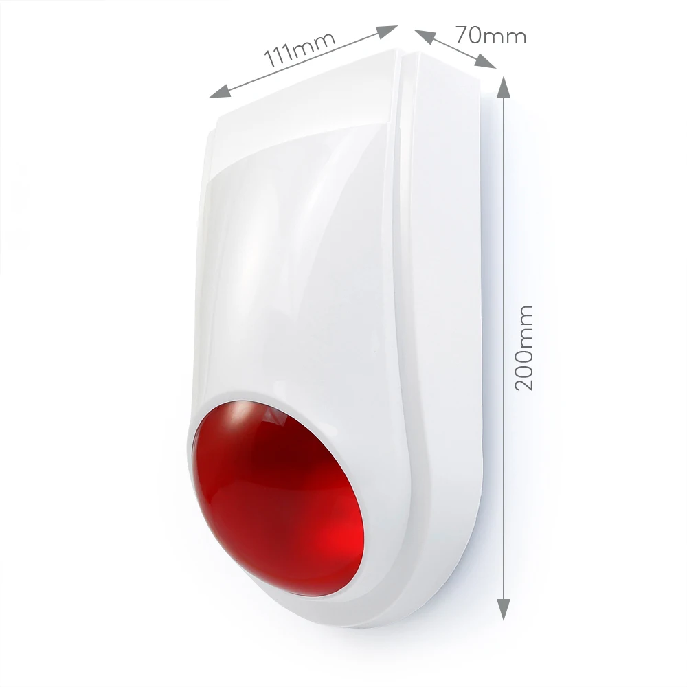 HOMSECUR Tuya App Wireless WIFI 4G LCD Burglar Intruder Alarm System+Wireless Flash Siren