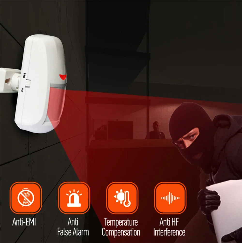 PGST 4G Tuya Smart Home Alarm System, WiFi 433MHz Wireless Home Security Alarm Combination Set