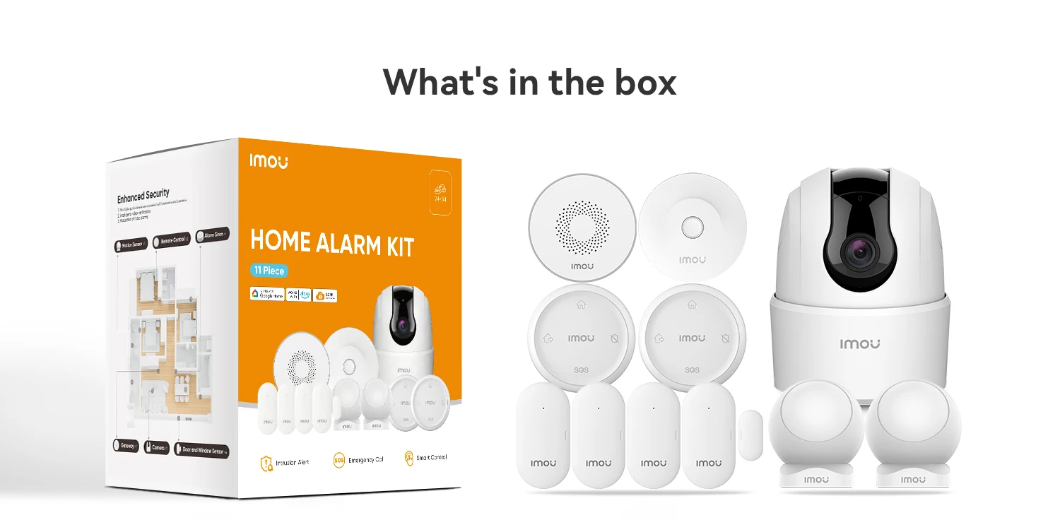IMOU Zigbee Wifi Alarm System for Home Wireless Security System Alarm House Smart Life App Control lOT System IP Camera