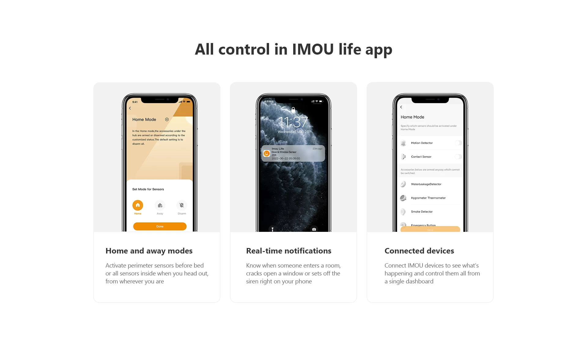 IMOU Zigbee Wifi Alarm System for Home Wireless Security System Alarm House Smart Life App Control lOT System IP Camera