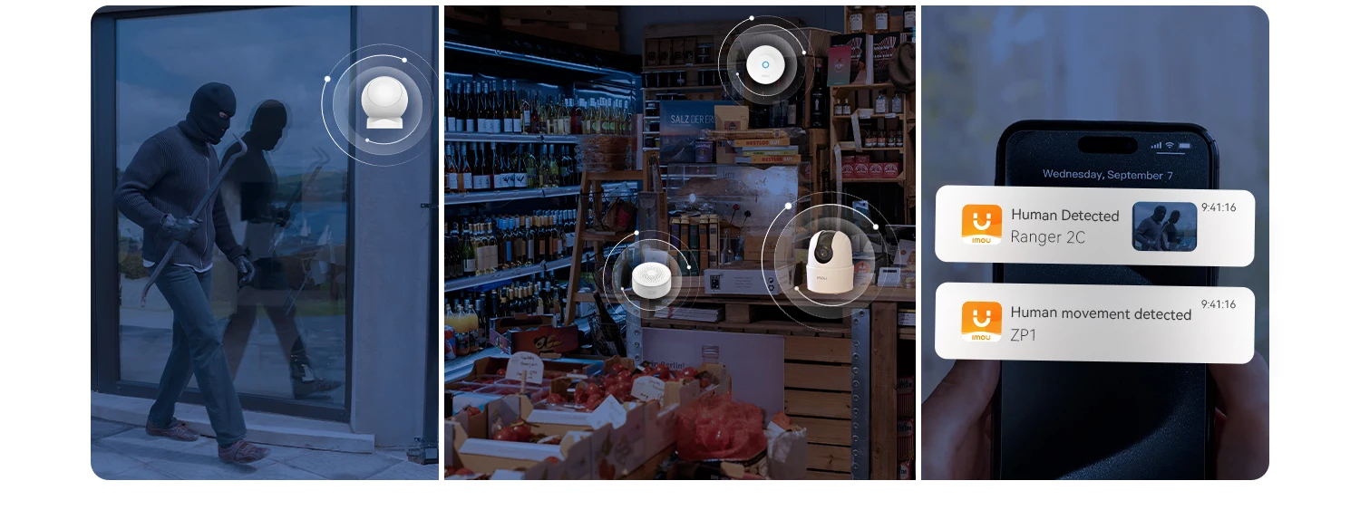 IMOU Zigbee Wifi Alarm System for Home Wireless Security System Alarm House Smart Life App Control lOT System IP Camera