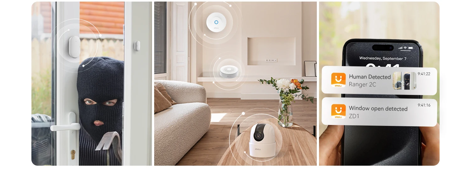 IMOU Zigbee Wifi Alarm System for Home Wireless Security System Alarm House Smart Life App Control lOT System IP Camera