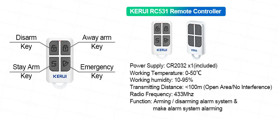 KERUI W184 Tuya Smart 4G /WiFi Burglar Alarm Alarm for Home Alarm Security System 433mhz Sensors Security Protection for House