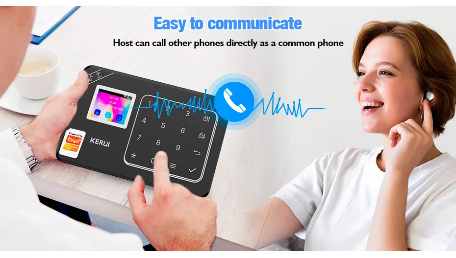 KERUI W184 Tuya Smart 4G /WiFi Burglar Alarm Alarm for Home Alarm Security System 433mhz Sensors Security Protection for House