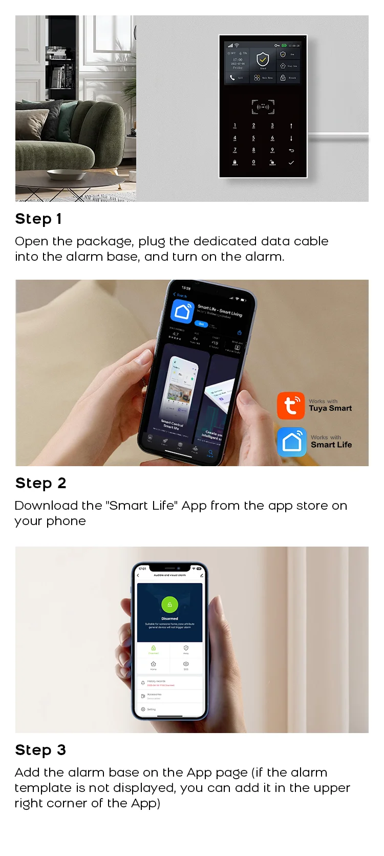PGST 4G & Wifi Home Security System Wireless, Smart Home Alarm Security Systems, Smart Life App Control Works with ALexa