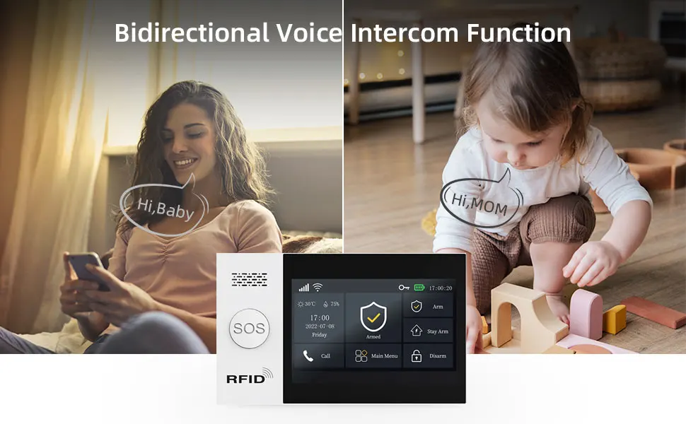 PGST Alarm Kit 4G Tuya New 107 Wireless Home Security System with Motion Detector Siren WiFi GSM Burglar Alarm Alexa & Google