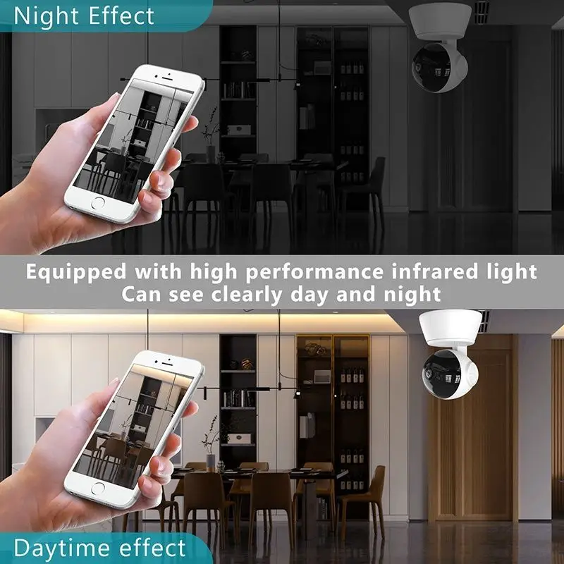 Wifi Surveillance Camera 8MP Wireless Security Baby Pet Monitor AI Human Tracking HD Full Color Night Vision Indoor Video Camera