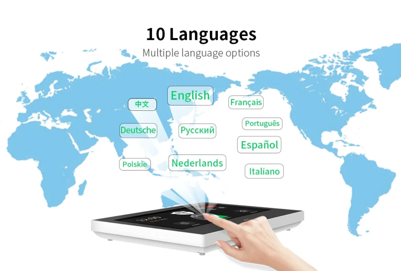 Staniot Alarm System 7-inch Touch Screen 4G Smart 433Mhz WiFi Home Alarm Remote Control Wireless Smoke Detector Security System