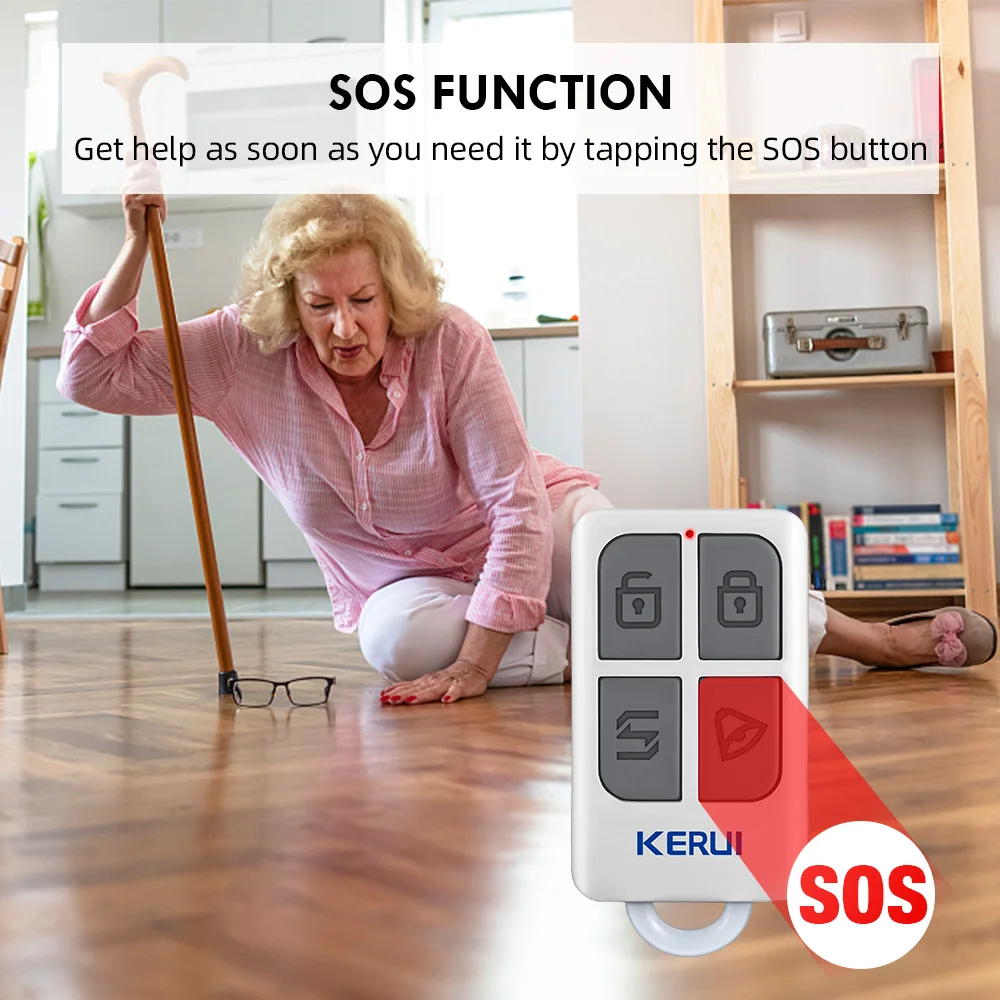 KERUI 433MHZ Home Security Alarm W181 WiFi GSM Alarm System Kit Tuya Smart Home Burglar Alarm PIR Motion Detector Door Sensor