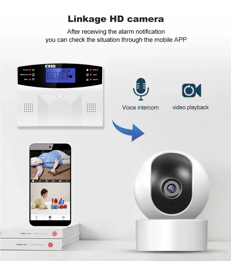 DYGSM Tuya Smart 4G+Wifi Home Security Alarm System Wireless Burglar Alarm System Smart Life App Control work with Alexa