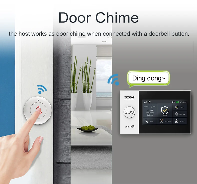 PGST 4G Tuya Wireless Home Security System 107 WiFi GSM Burglar Alarm with Motion Detector Siren Alexa & Google Home Compatible