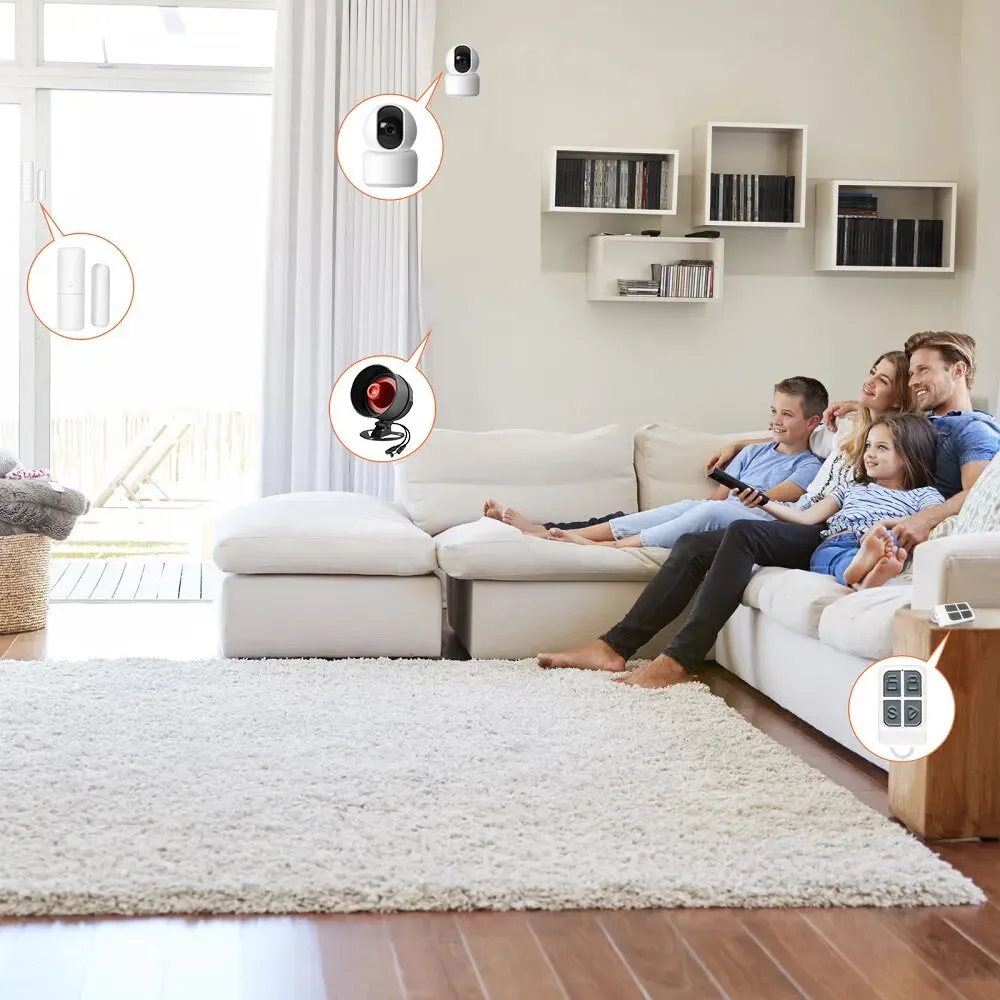 ONENUO Tuya WIFI Alarm Siren Loud Sound Speaker Kits Wireless Alarm System Home Alarm Siren Security Protection System for Home