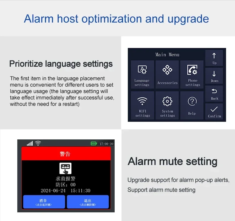 PGST PG108 Tuya Home Alarm System Smart Life APP Work Alexa Google WIFI 4G Wireless Safe Security for House 433MHz