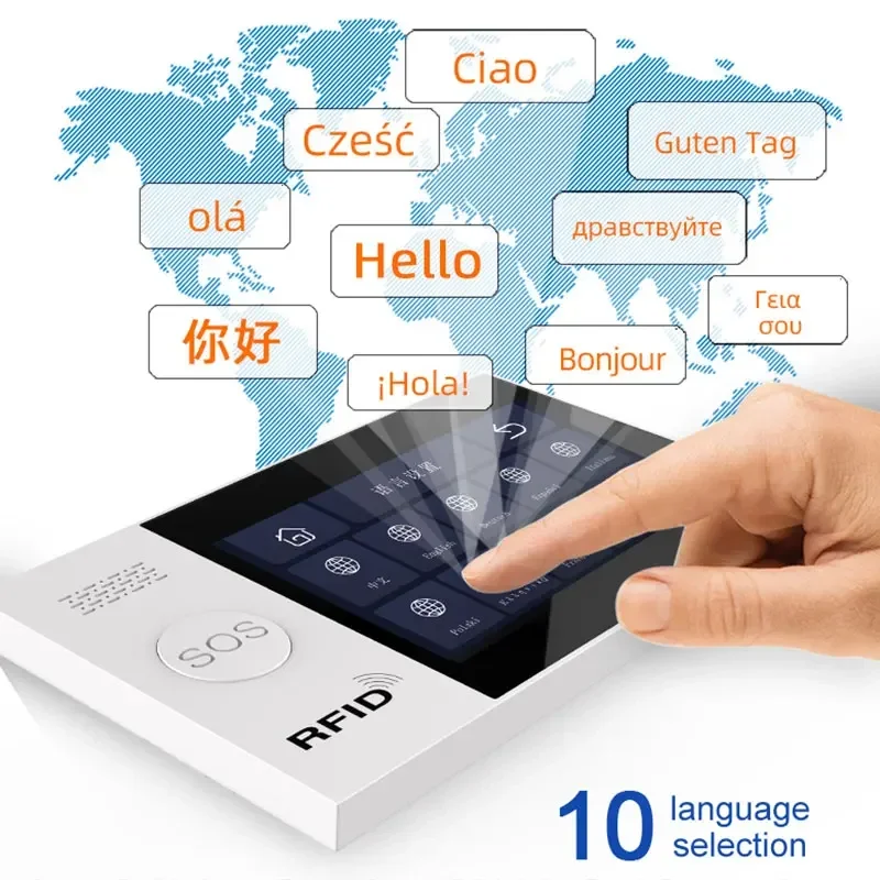 PGST PG-107 4G Tuya Wireless WIFI GSM Home Alarm System With Security Cameras Motion Door Detector Sensor Burglar Alexa & Google