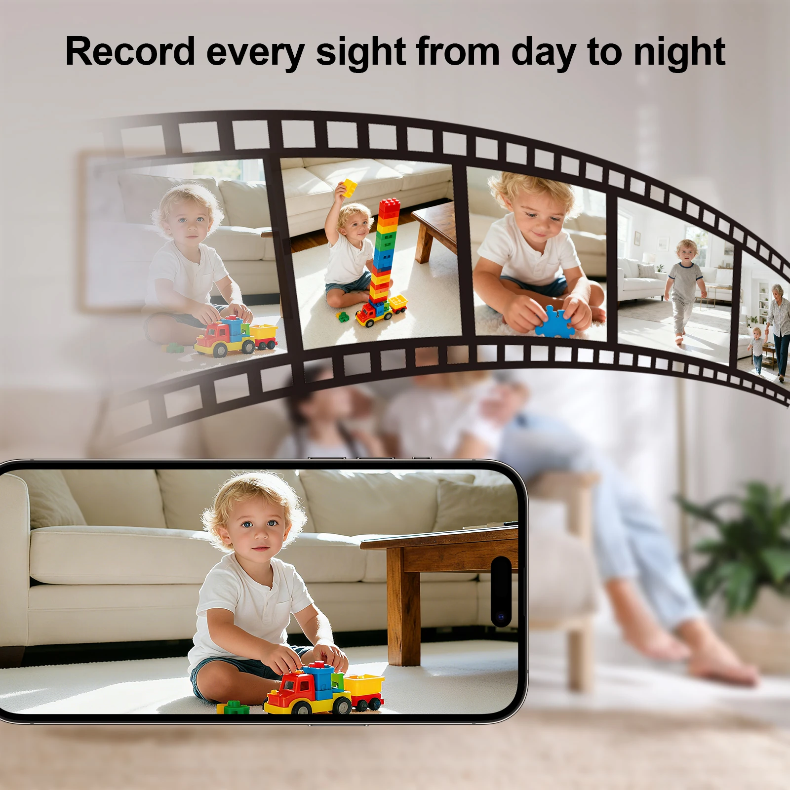 ARCCTV 2K WiFi 5G Surveillance Baby Monitor Camera HD Two Way Talk IR Night Vision Security PTZ Camera 360° View Auto Tracking