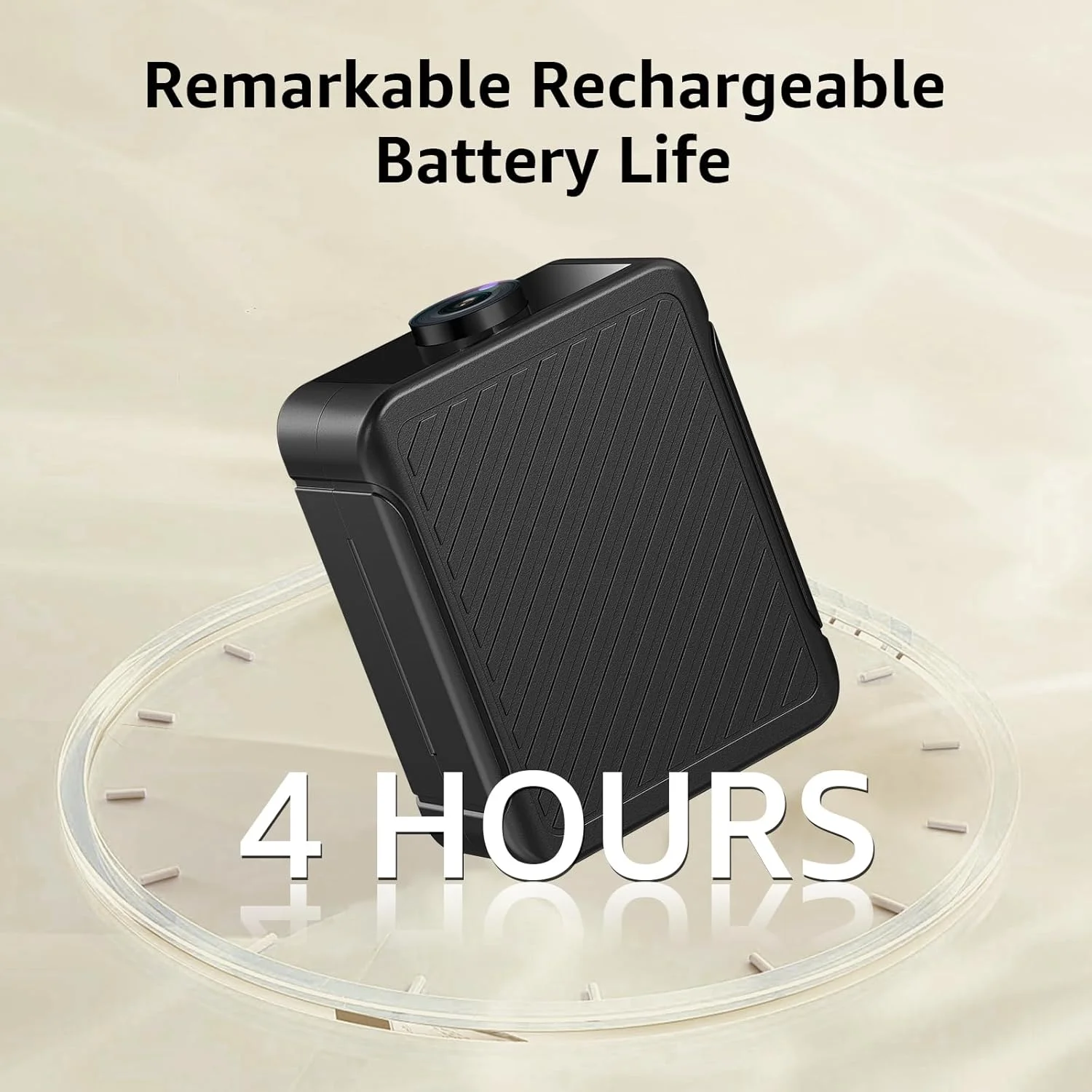 Indoor Security Mini Camera Night Vision HD 4H Battery Life Motion Detection Alerts SD Cloud Storage Phone App Control Baby Cam