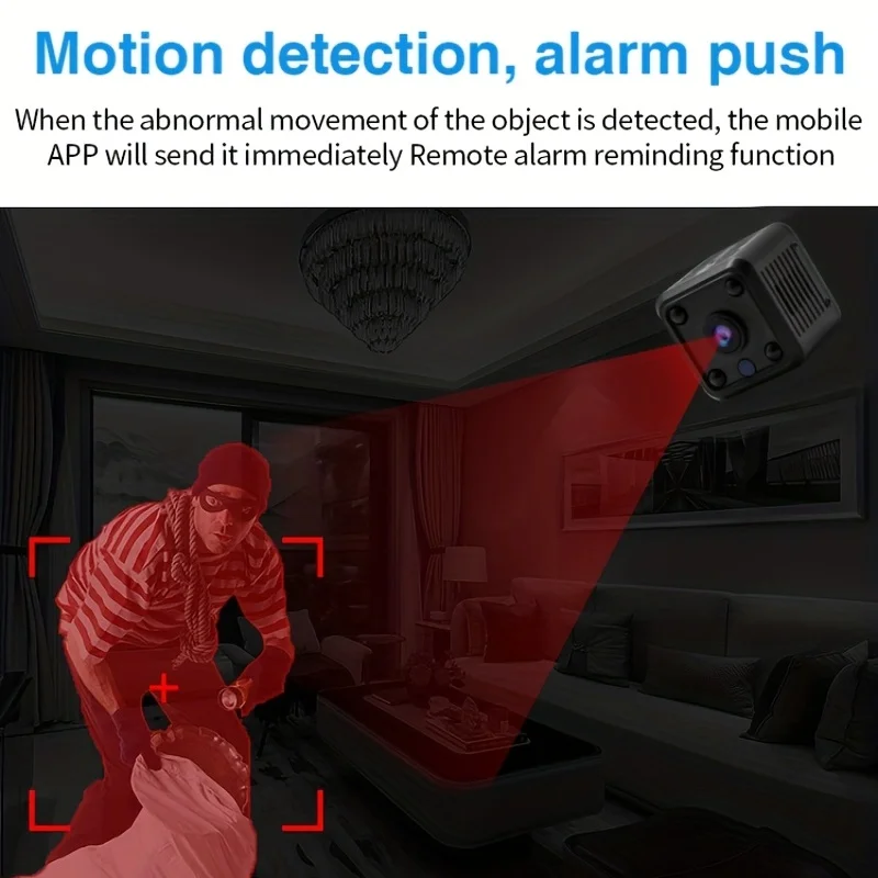 1080P 2.4G WiFi Mini Monitoring Camera Wireless Video Recorder Security Protection Smart Home Two-Way Voice For Infants And Pets