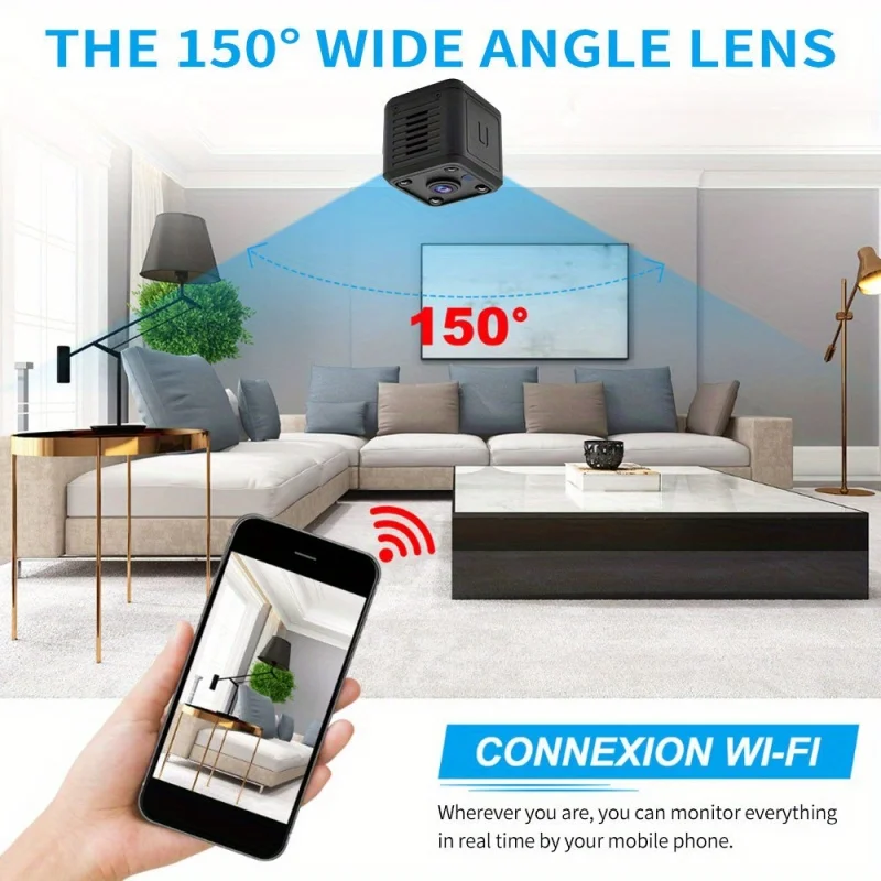 1080P 2.4G WiFi Mini Monitoring Camera Wireless Video Recorder Security Protection Smart Home Two-Way Voice For Infants And Pets