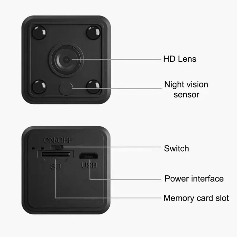 1080P 2.4G WiFi Mini Monitoring Camera Wireless Video Recorder Security Protection Smart Home Two-Way Voice For Infants And Pets