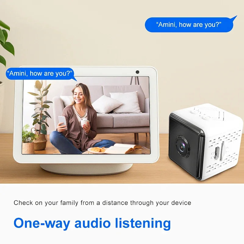 1080P 2.4G WiFi Mini Monitoring Camera Wireless Video Recorder Security Protection Smart Home Two-Way Voice For Infants And Pets