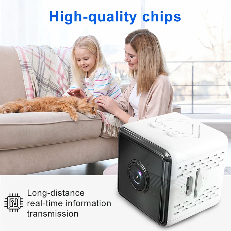 1080P 2.4G WiFi Mini Monitoring Camera Wireless Video Recorder Security Protection Smart Home Two-Way Voice For Infants And Pets