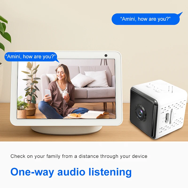 1080P 2.4G WiFi Mini Monitoring Camera Wireless Video Recorder Security Protection Smart Home Two-Way Voice For Infants And Pets