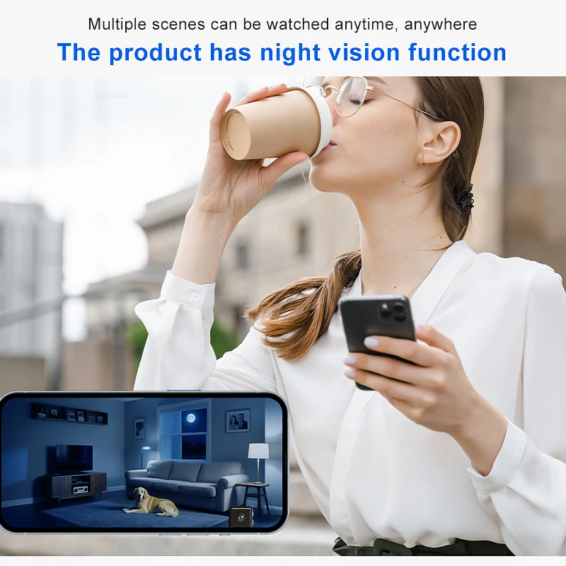 1080P 2.4G WiFi Mini Monitoring Camera Wireless Video Recorder Security Protection Smart Home Two-Way Voice For Infants And Pets