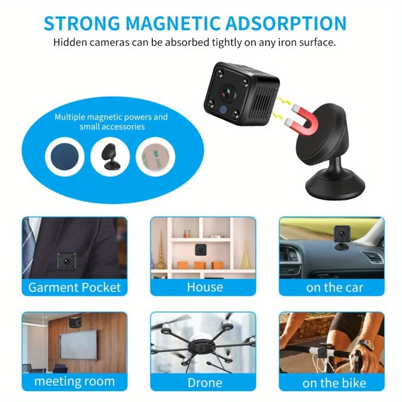 1080P 2.4G WiFi Mini Monitoring Camera Wireless Video Recorder Security Protection Smart Home Two-Way Voice For Infants And Pets