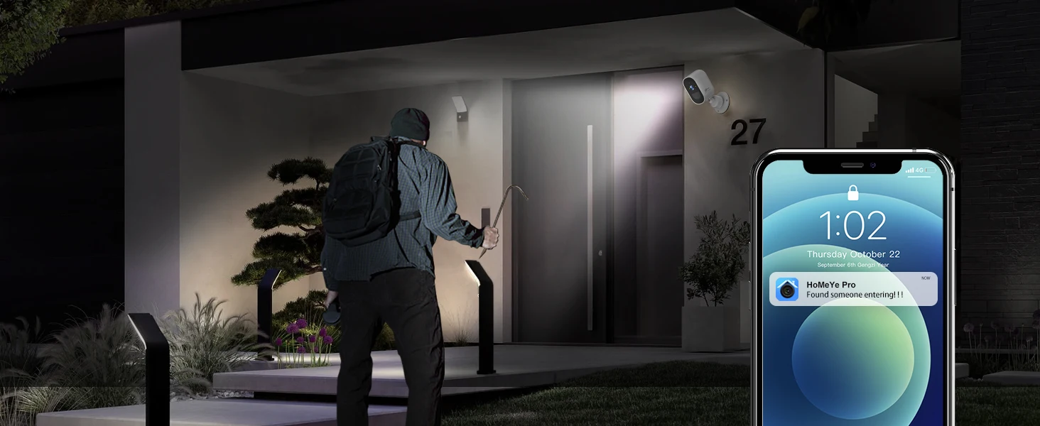 4MP WIFI IP Camera Rechargeable Battery Outdoor Surveillance Camera Color Night Vision Security Camera Home Baby Monitor