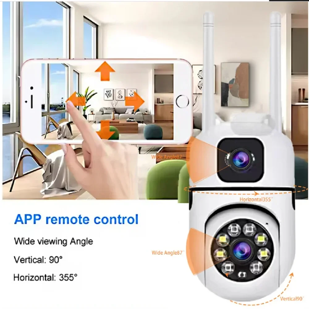 8MP IP Wifi Camera Dual Lens Security Wireless Outdoor Cameras Auto Tracking Two-way Audio HD Night Vision Home Baby Monitor 8MP IP Wifi Camera Dual Lens Security Wireless Outdoor Cameras Auto Tracking Two-way Audio HD Night Vision Home Baby Monitor