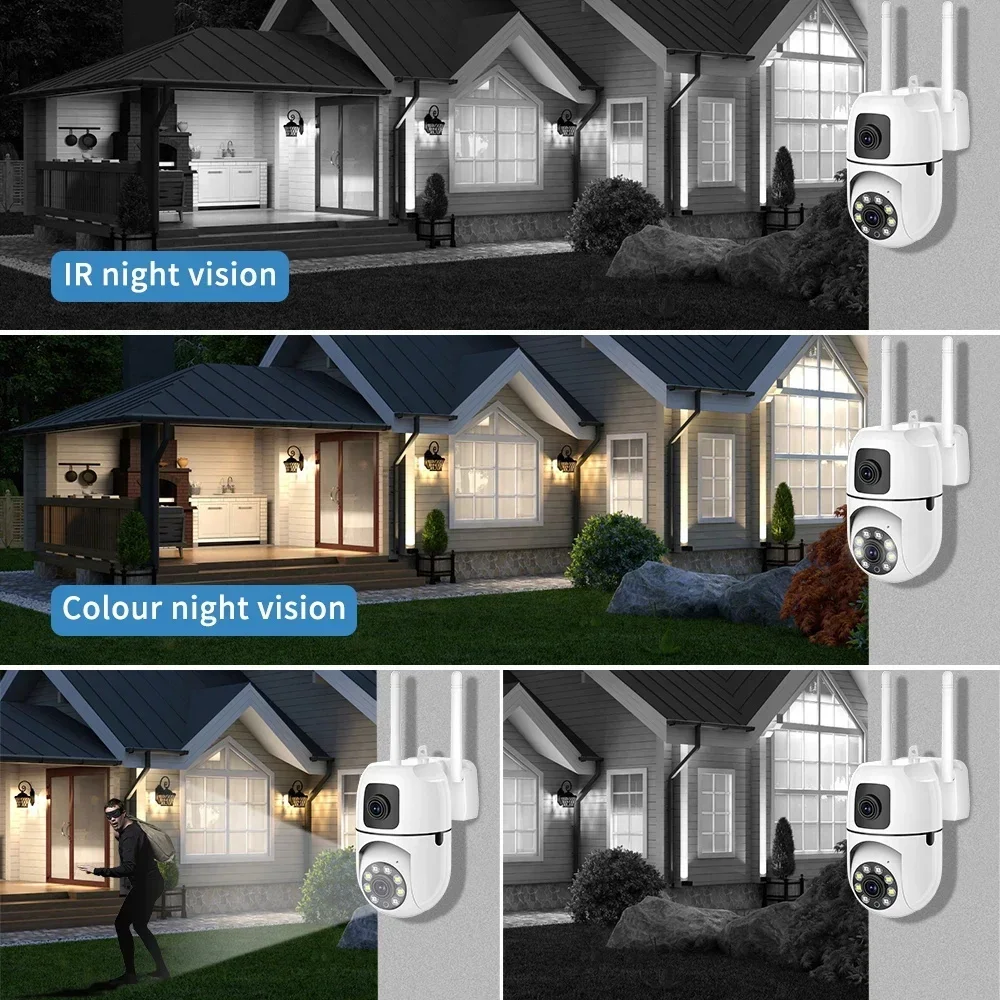 8MP IP Wifi Camera Dual Lens Security Wireless Outdoor Cameras Auto Tracking Two-way Audio HD Night Vision Home Baby Monitor 8MP IP Wifi Camera Dual Lens Security Wireless Outdoor Cameras Auto Tracking Two-way Audio HD Night Vision Home Baby Monitor