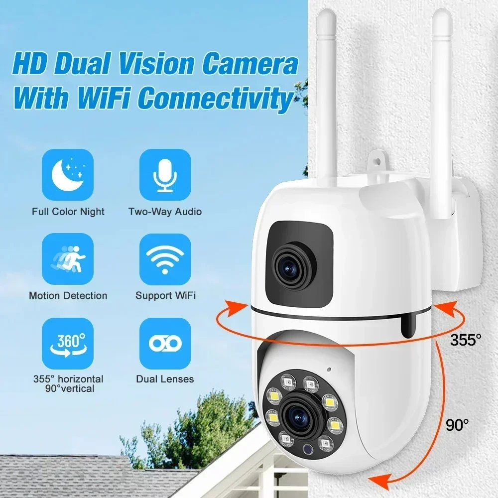 8MP IP Wifi Camera Dual Lens Security Wireless Outdoor Cameras Auto Tracking Two-way Audio HD Night Vision Home Baby Monitor 8MP IP Wifi Camera Dual Lens Security Wireless Outdoor Cameras Auto Tracking Two-way Audio HD Night Vision Home Baby Monitor