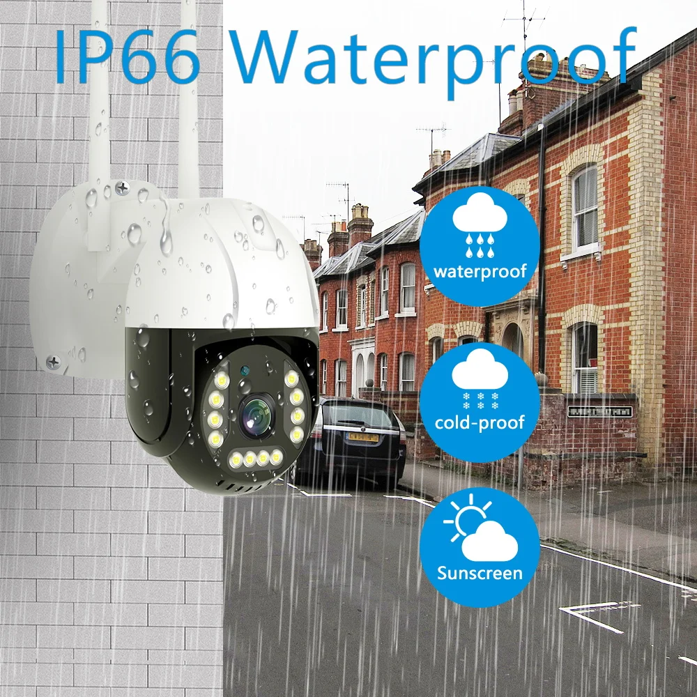 4G Camera Security IP Wireless CCTV Surveillance Cameras Outdoor Waterproof Auto Tracking Two Way Audio Baby Monitoring IPCamera