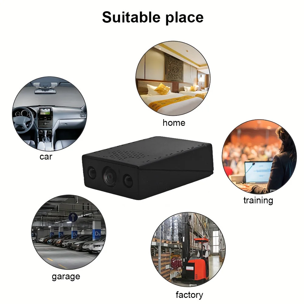 WiFi Security Camera 1080P 10X Zoom Mini Indoor Wireless Video Recorder Portable Protection Smart Home Monitoring Infants Pets