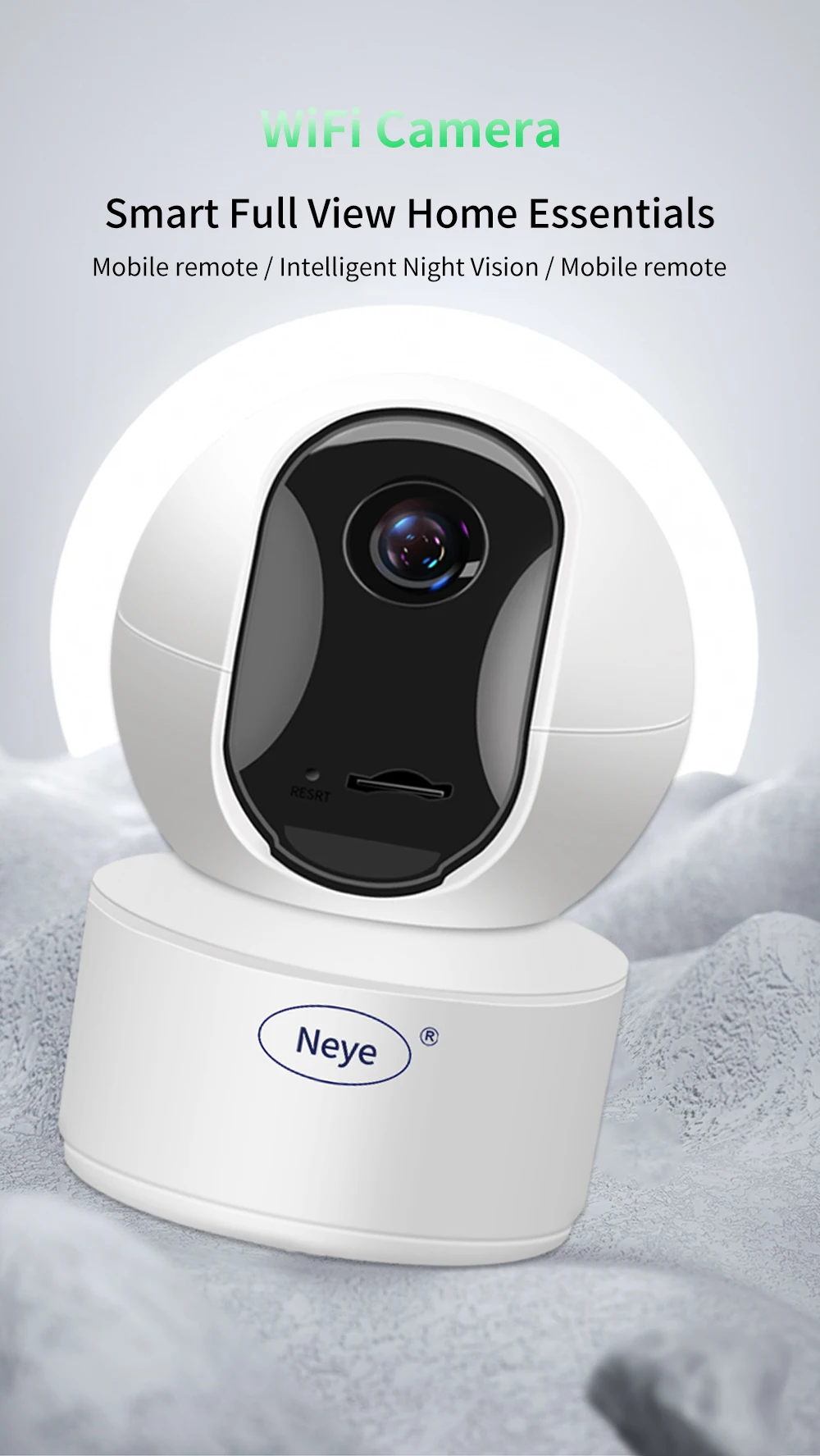 Neye S5 8MP 4K WiFi Security Camera Home Indoor Baby Monitor 360 ° Panoramic Camera CCTV Smart Home Security