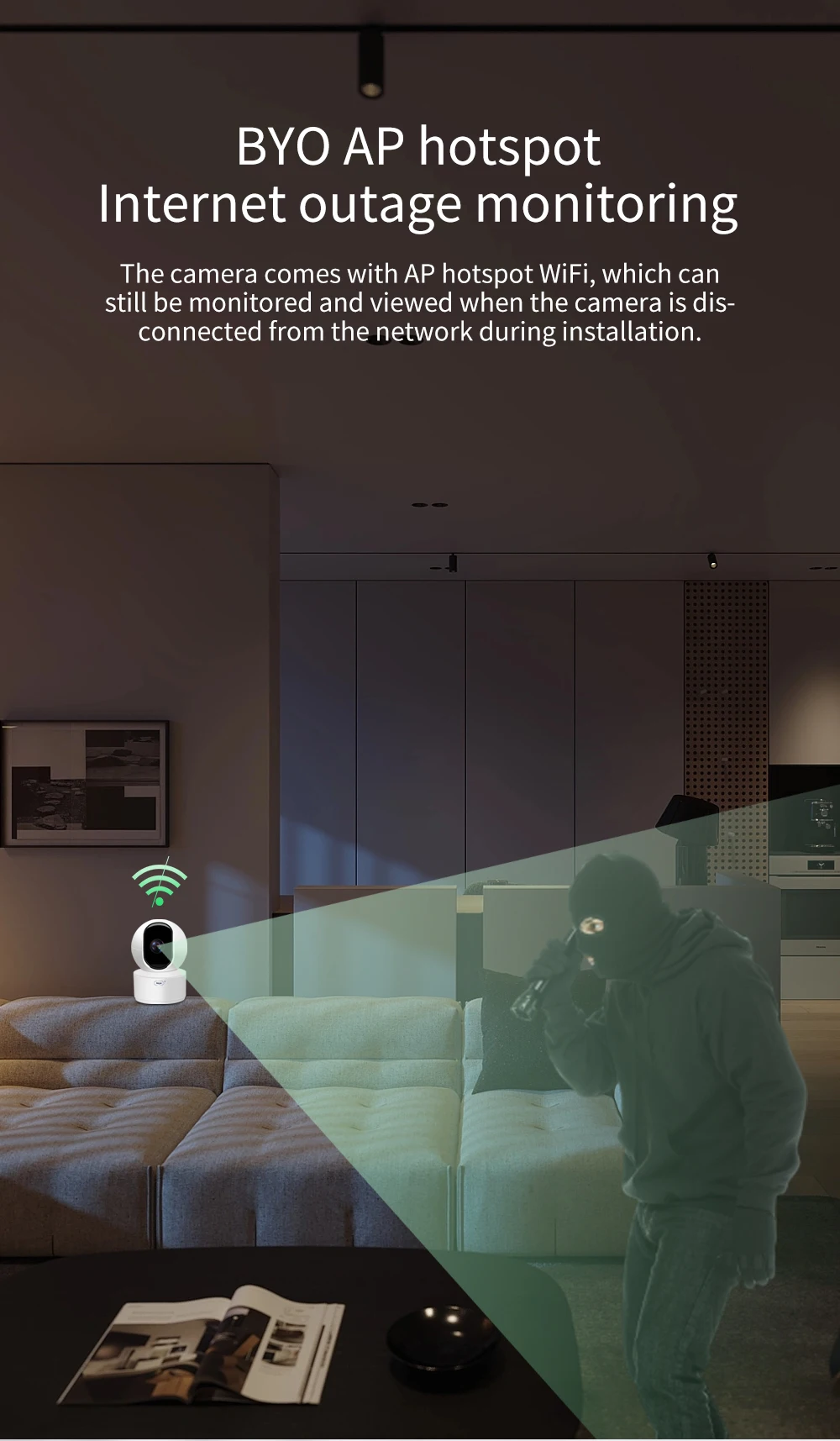 Neye S5 8MP 4K WiFi Security Camera Home Indoor Baby Monitor 360 ° Panoramic Camera CCTV Smart Home Security