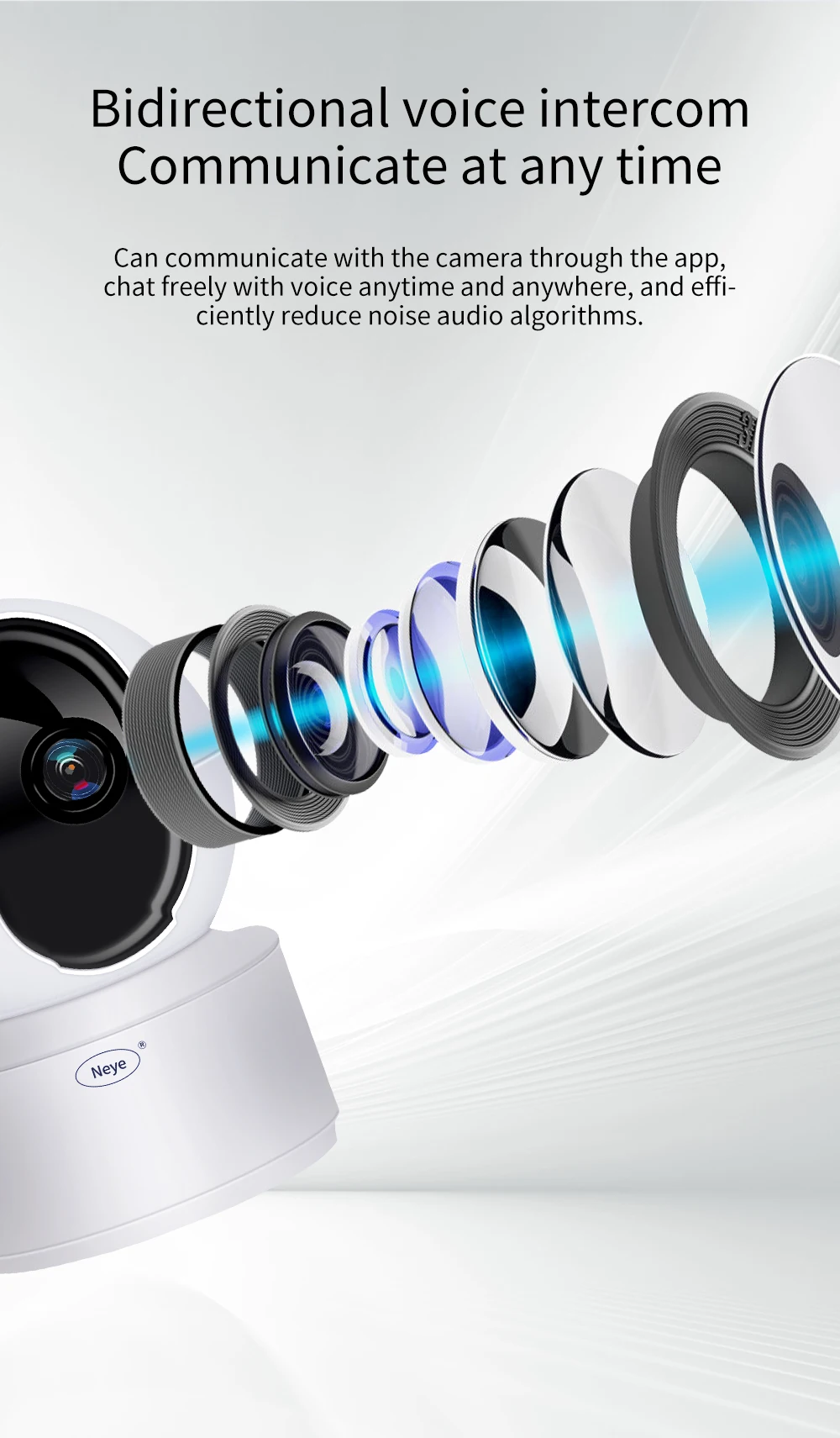 Neye S5 8MP 4K WiFi Security Camera Home Indoor Baby Monitor 360 ° Panoramic Camera CCTV Smart Home Security