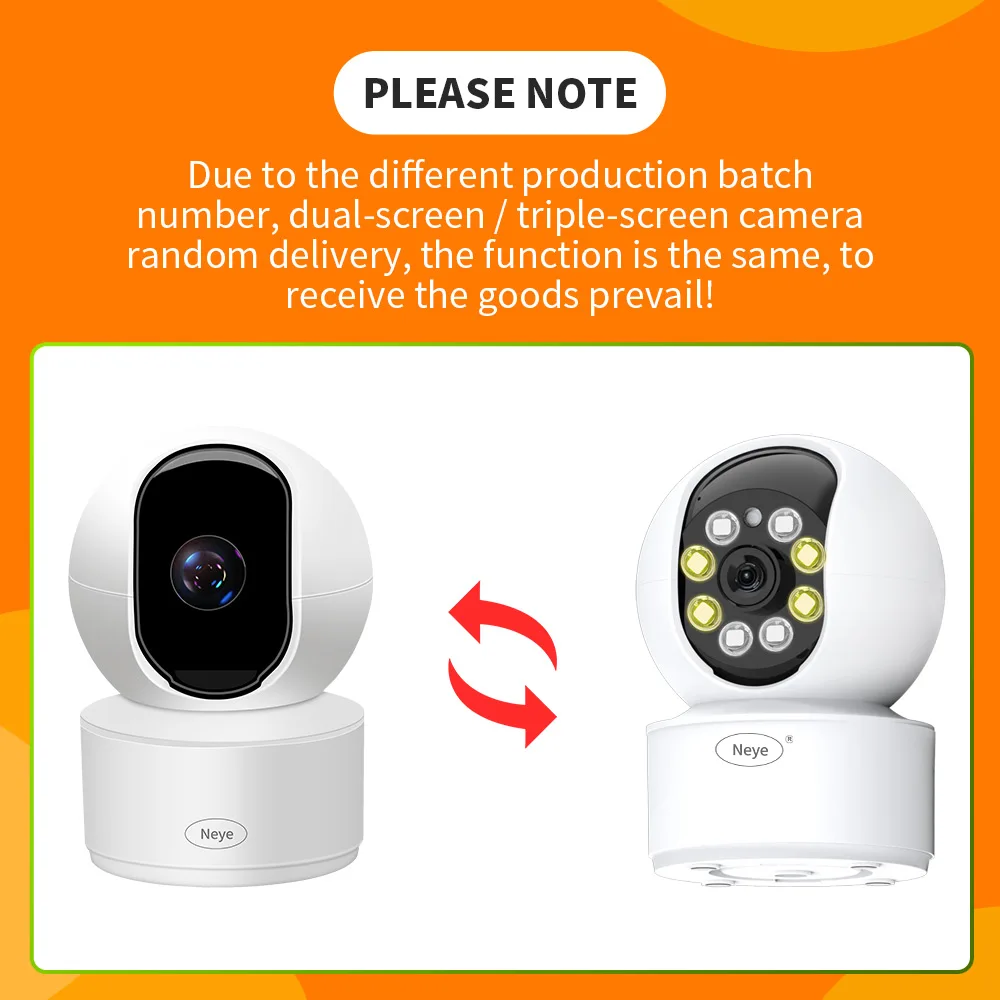 Neye S5 8MP 4K WiFi Security Camera Home Indoor Baby Monitor 360 ° Panoramic Camera CCTV Smart Home Security