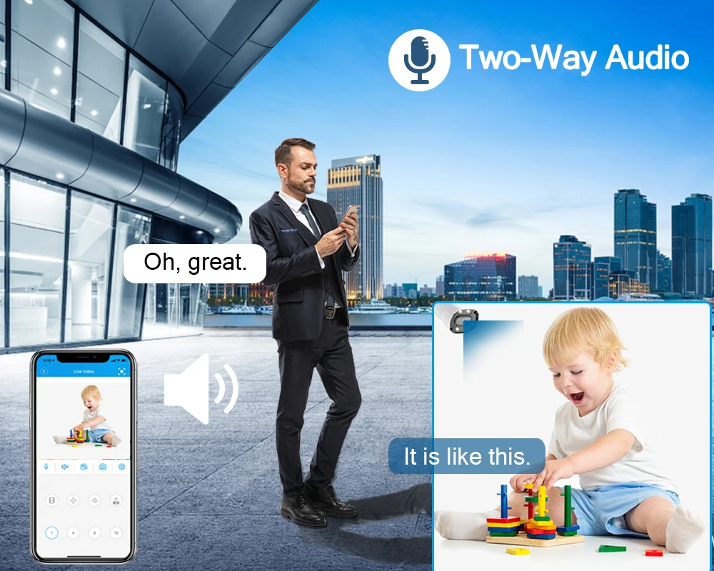 Mini Indoor 2 Way Audio 5MP Tuya Wifi Smart Home Baby Monitor Security IP Camera 2K PTZ Auto Tracking CCTV Surveillance Camera