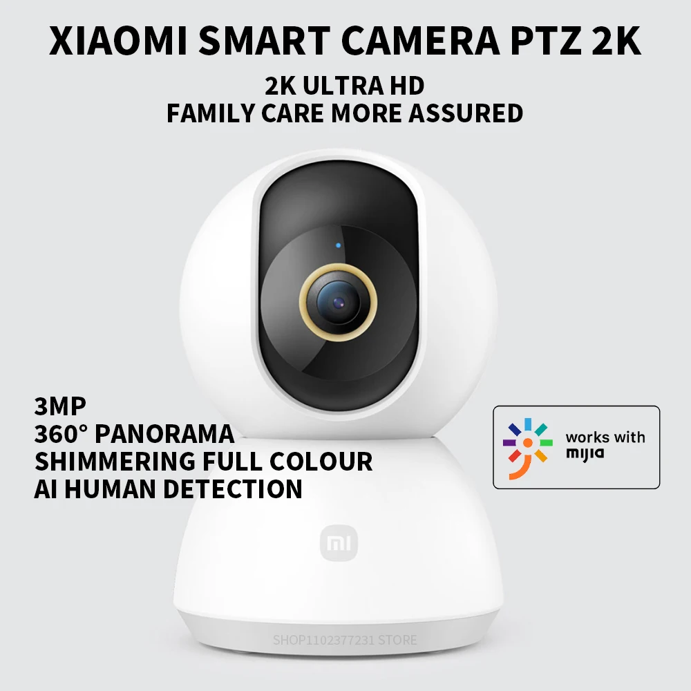 Original Xiaomi Smart Camera 2K 1296P HD 360 Angle Indoor Baby Security Monitor WIFI Night Webcam Video IP Camera Mi-Smart Home