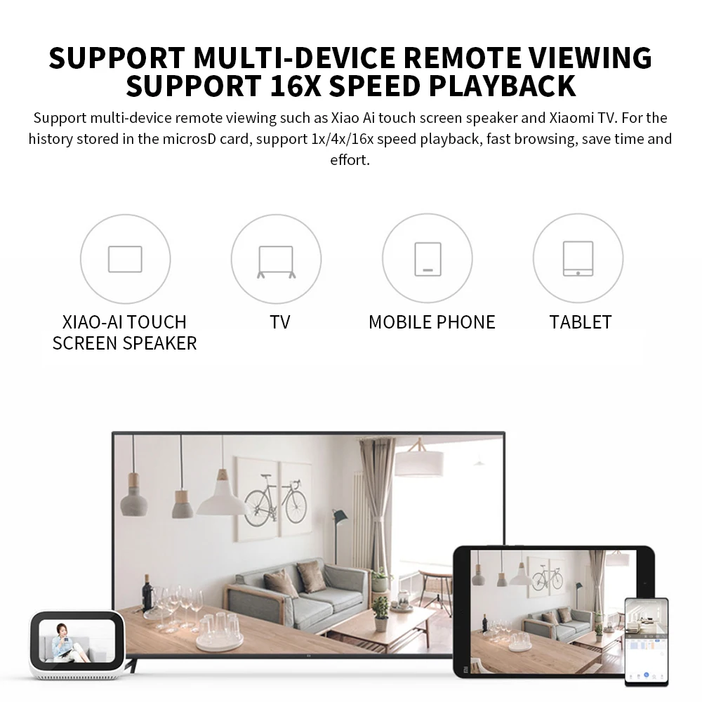 Original Xiaomi Smart Camera 2K 1296P HD 360 Angle Indoor Baby Security Monitor WIFI Night Webcam Video IP Camera Mi-Smart Home