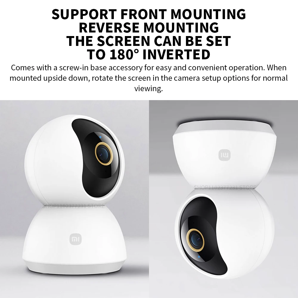 Original Xiaomi Smart Camera 2K 1296P HD 360 Angle Indoor Baby Security Monitor WIFI Night Webcam Video IP Camera Mi-Smart Home