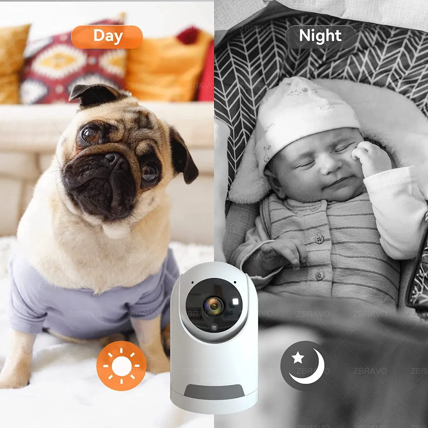 ICSEE Mini Wifi Camera FHD 3MP Color Night Vision Two Way Audio Auto Tracking Indoor Use Baby Monitor Wireless Security Camera